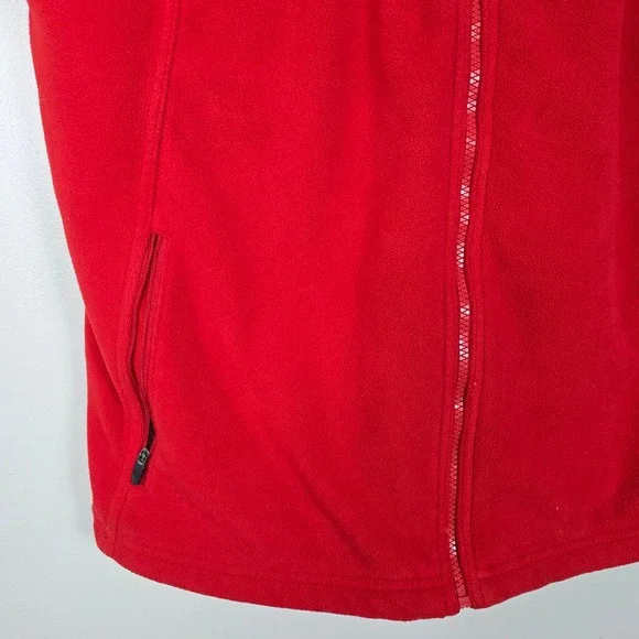 ScotteVest Fleece Vest Mens XL Full Zip Red Pockets Lightweight Travel - Picture 5 of 8